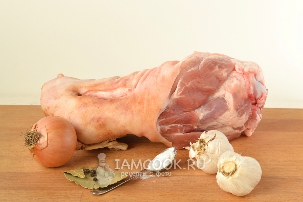 Ингредиенты для рулета из свиной рульки