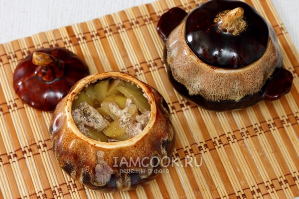 Рецепт печени с картошкой в горшочке