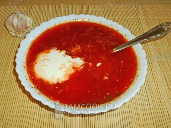 Рецепт диетического борща за 20 минут