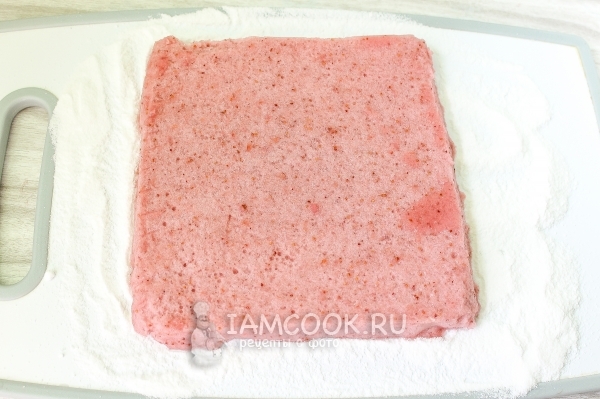 Готовый клубничный зефир