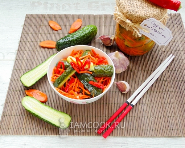 Рецепт огурцов по-корейски на зиму