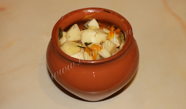 Ингредиенты в горшочке