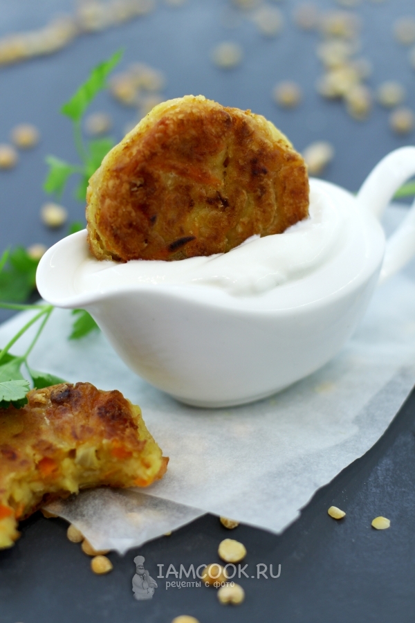 Рецепт постных гороховых котлет