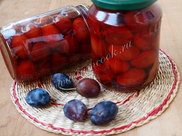 Рецепт слив маринованных с чесноком