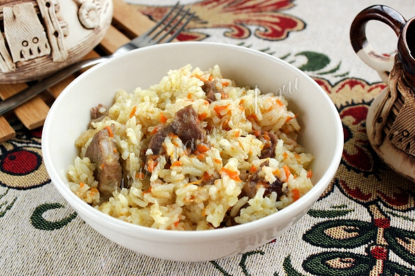 Рецепт плова из свинины в мультиварке