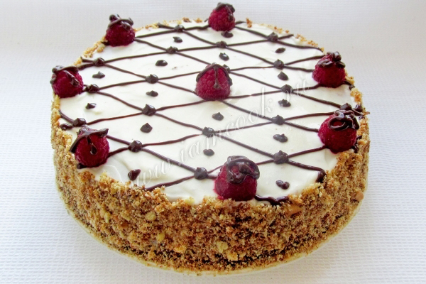 торт малинка в сметане