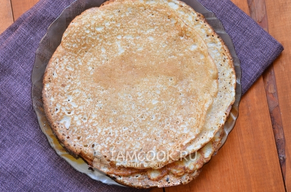 Готовые блины без яиц на молоке