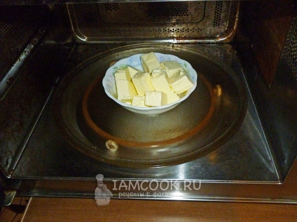 Растопить масло в микроволновке