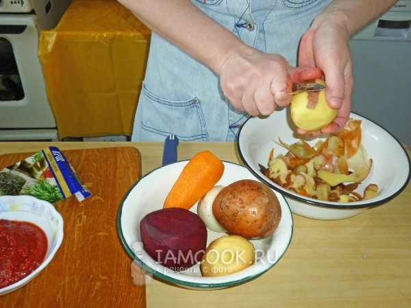 Почистить овощи