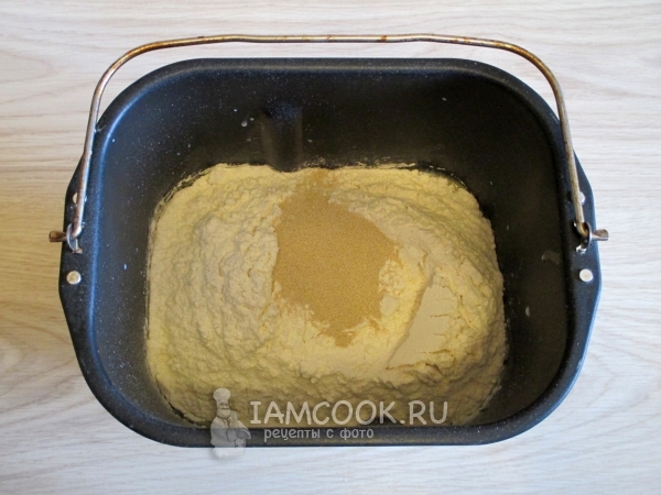 Смешать все ингредиенты для теста