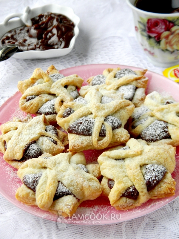 Десертный шоколадный крем + слоечки