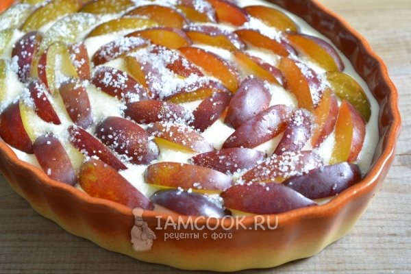 Посыпать сливы сахаром