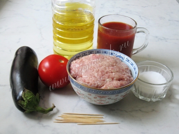 Ингредиенты для кюрдан кебаб