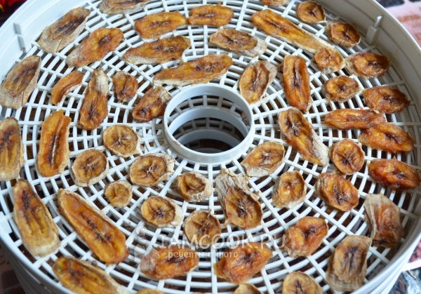 Высушить бананы