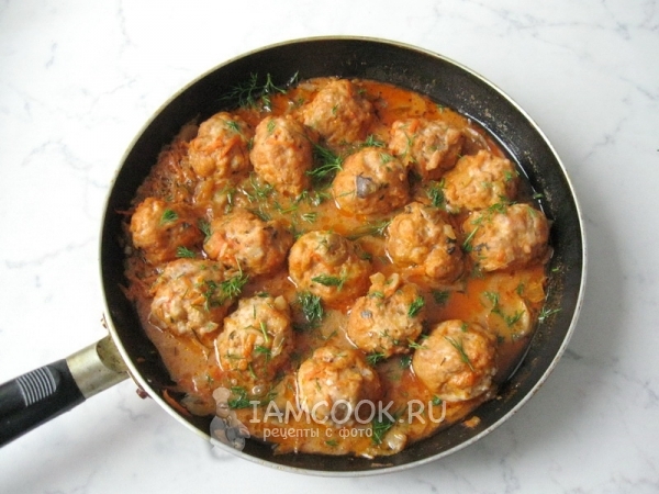 Фото тефтелей в грибном соусе