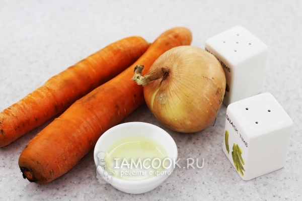 Ингредиенты для жареной моркови