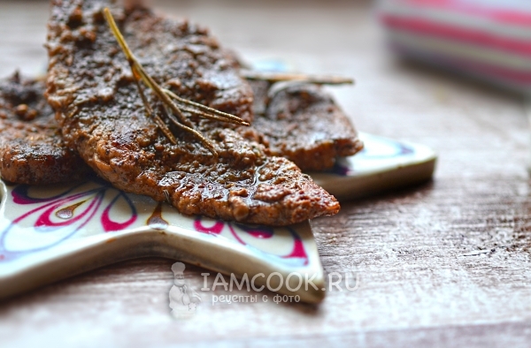 Рецепт стейка из говядины на сковороде