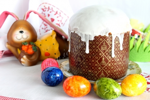 Кулич на сгущеном молоке