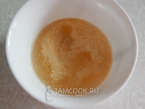 Желатин в воде