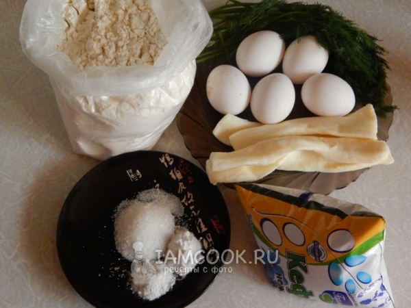 Ингредиенты для хачапури по-тбилисски