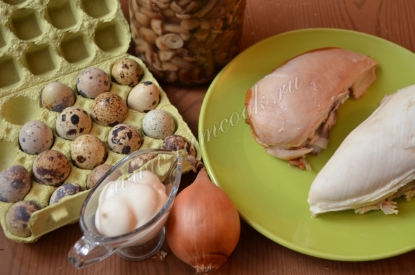 Ингредиенты для салата Мужская Мечта