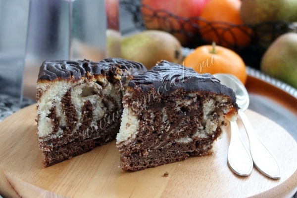 Рецепт торта «Зебра»