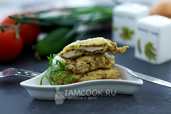 Фото отбивных из курицы на сковороде