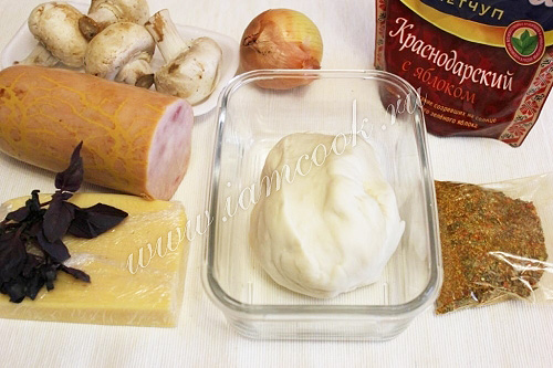 Ингредиенты для Пиццы Кальцоне