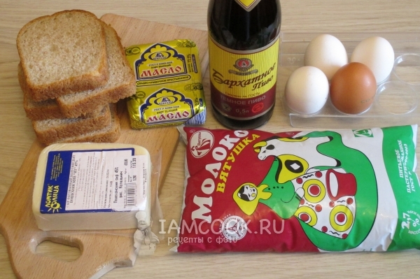 Ингредиенты для сырной запеканки