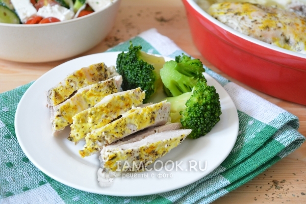 Фото куриного филе запеченного в кефире