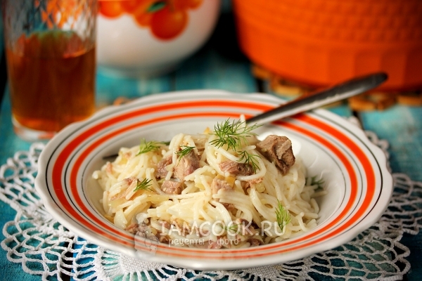 Фото вермишели с курицей