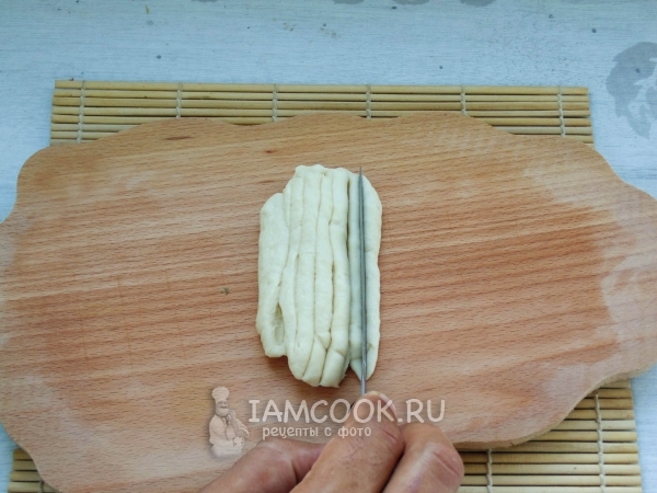 Сделать на тесте полосочки