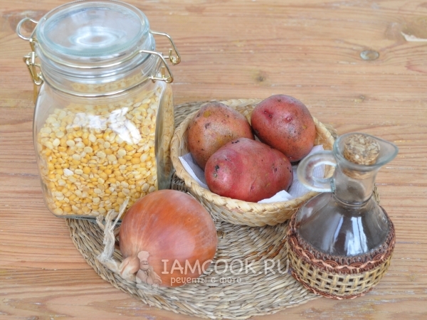 Ингредиенты для молдавских плацинд с картошкой