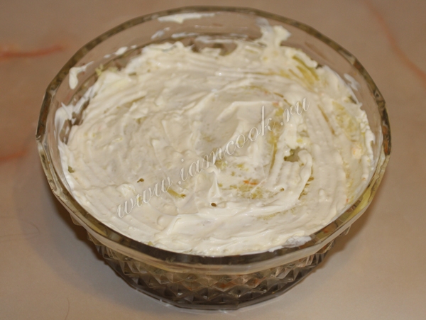 4 слой салата мимоза