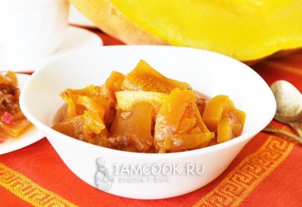 Рецепт десерта из тыквы с малиной