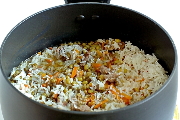 Всыпать рис