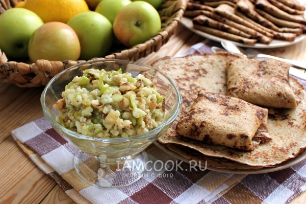 Фото блинов с начинкой «Сладкий август»