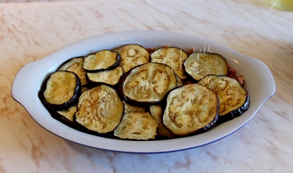 Второй слой из баклажанов