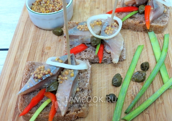 Фото сельди в горчичном соусе