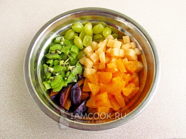 Соединить все фрукты