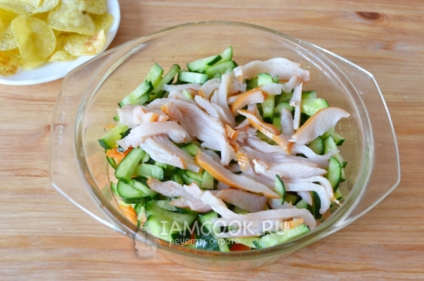 Нарезали куриную бастурму