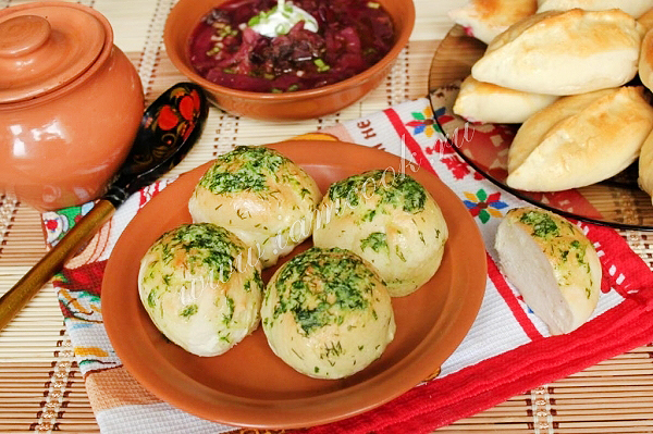 Рецепт пампушек с чесноком