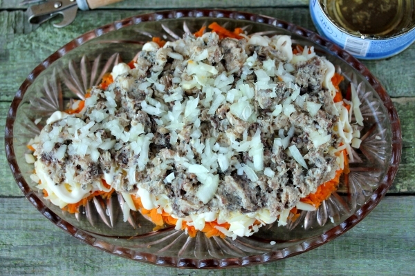 Выложить консервированную сардину