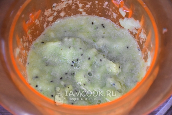 Пюрировать овощи с фруктами