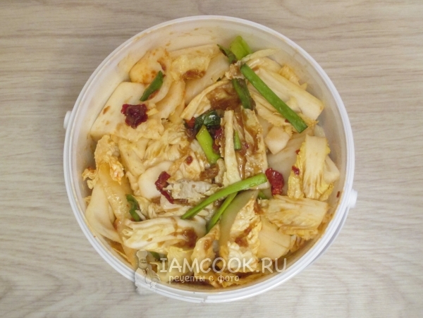 Капуста пекинская с маринадом