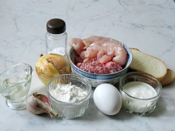Ингредиенты для котлет в кляре