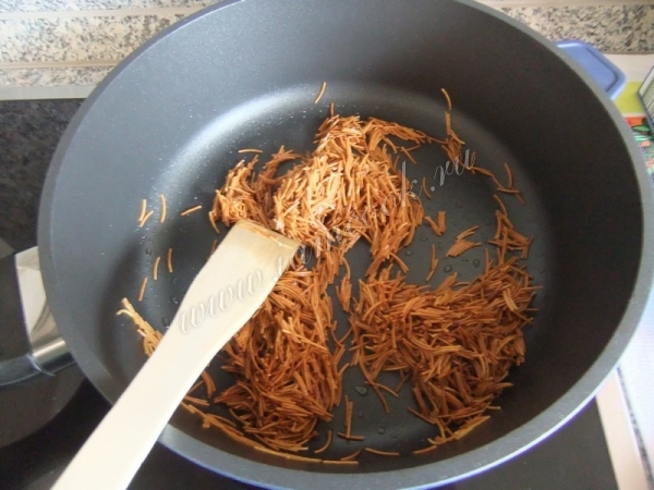 Обжарка вермишели