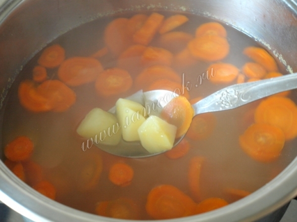 Вода с овощами