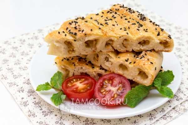 Фото пирога на творожном тесте «Спираль»