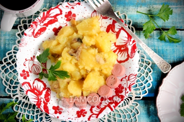 Рецепт картофеля с вёшенками в мультиварке